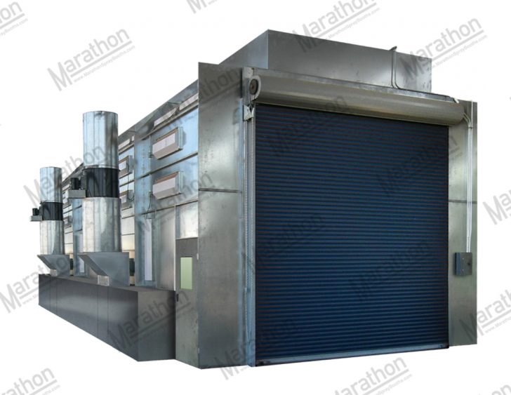 Paint Booths For Trucks & Equipment-Side Down Draft - Marathon - Single