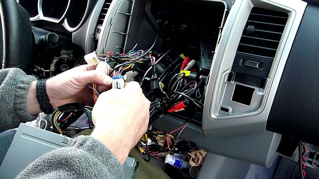 Part 2 Toyota Tacoma Radio Dash Kit And Wiring Installation - Youtube - Toyota Tacoma Stereo Wiring Diagram