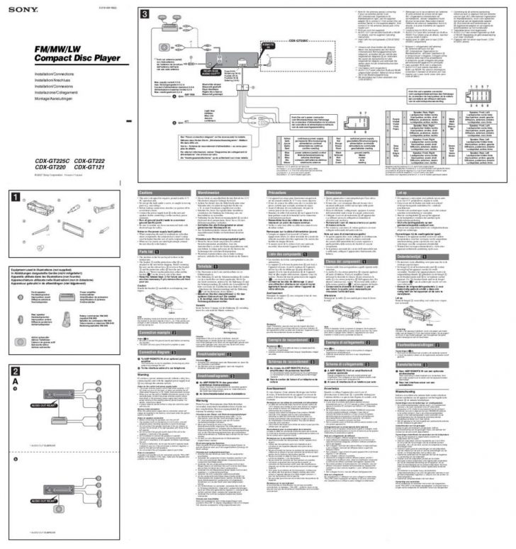 Perfect Sony Cdx Gt565Up Wiring Diagram 74 About Remodel