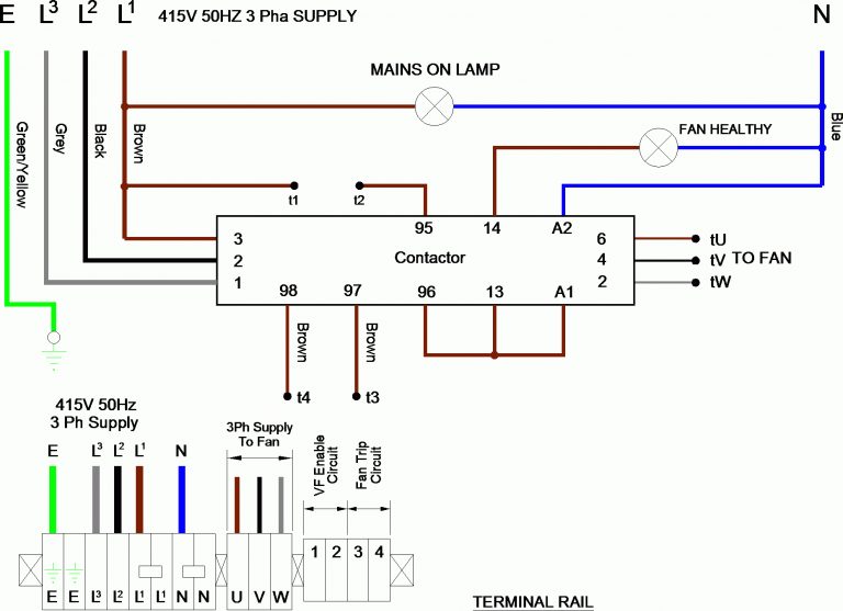 Phase Wiring Diagram - Data Wiring Diagram Schematic - 3 Phase Wiring