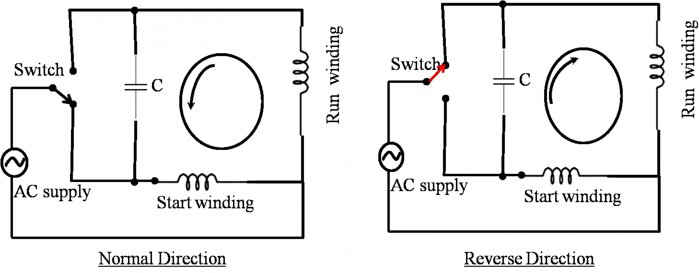 Ac Motor Reversing Switch Wiring Diagram | Cadician's Blog