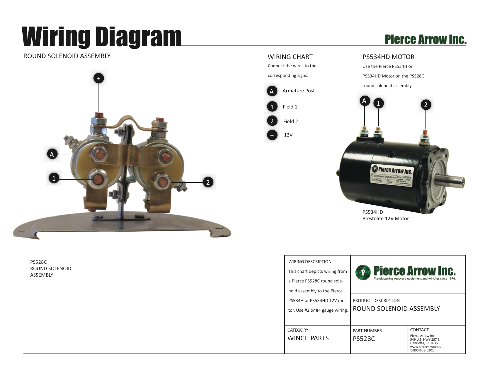 Solenoid Winch Wiring Diagram