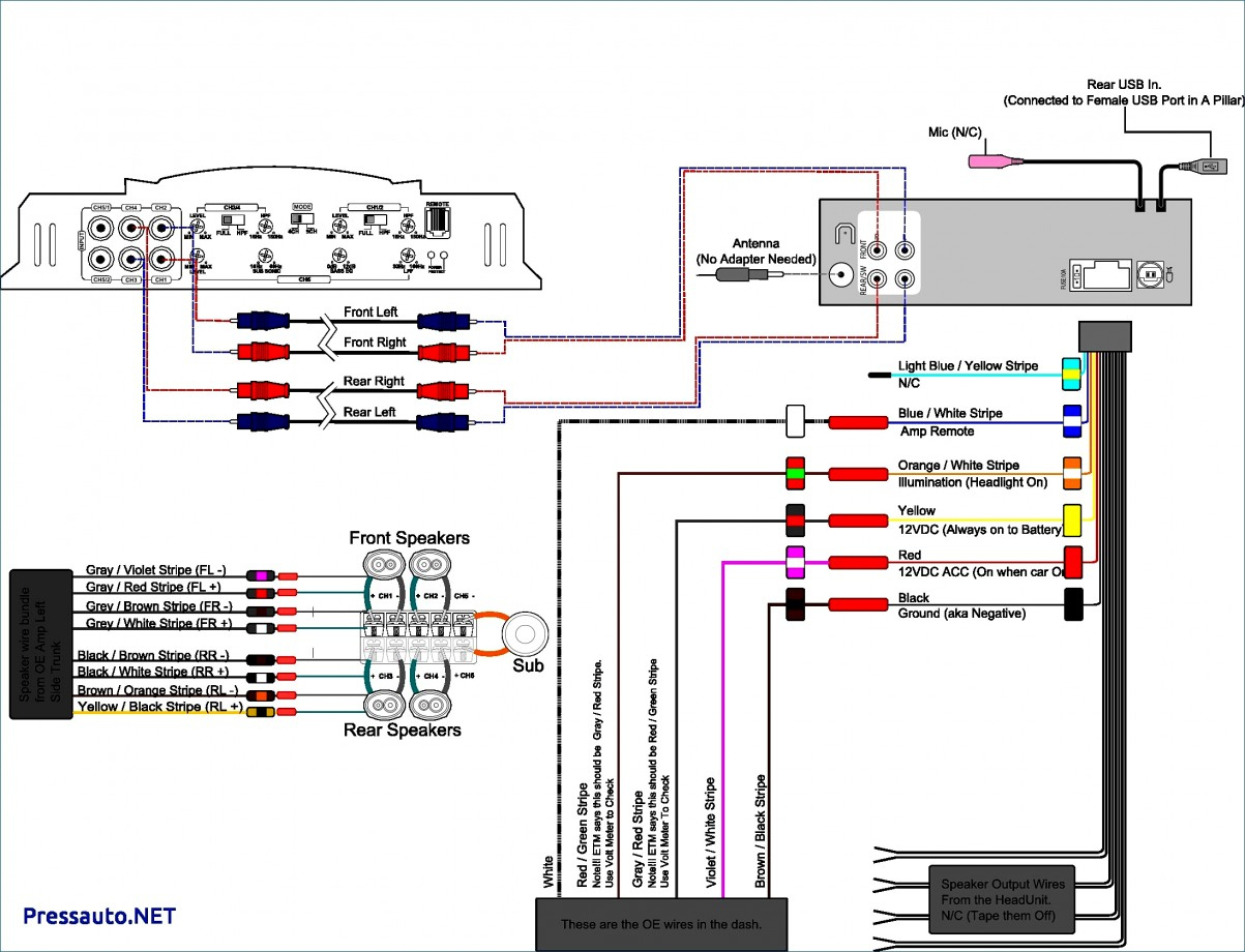 Pioneer Car Stereo Wiring Diagram Free Luxury Amp - Pioneer Car Stereo Wiring Diagram