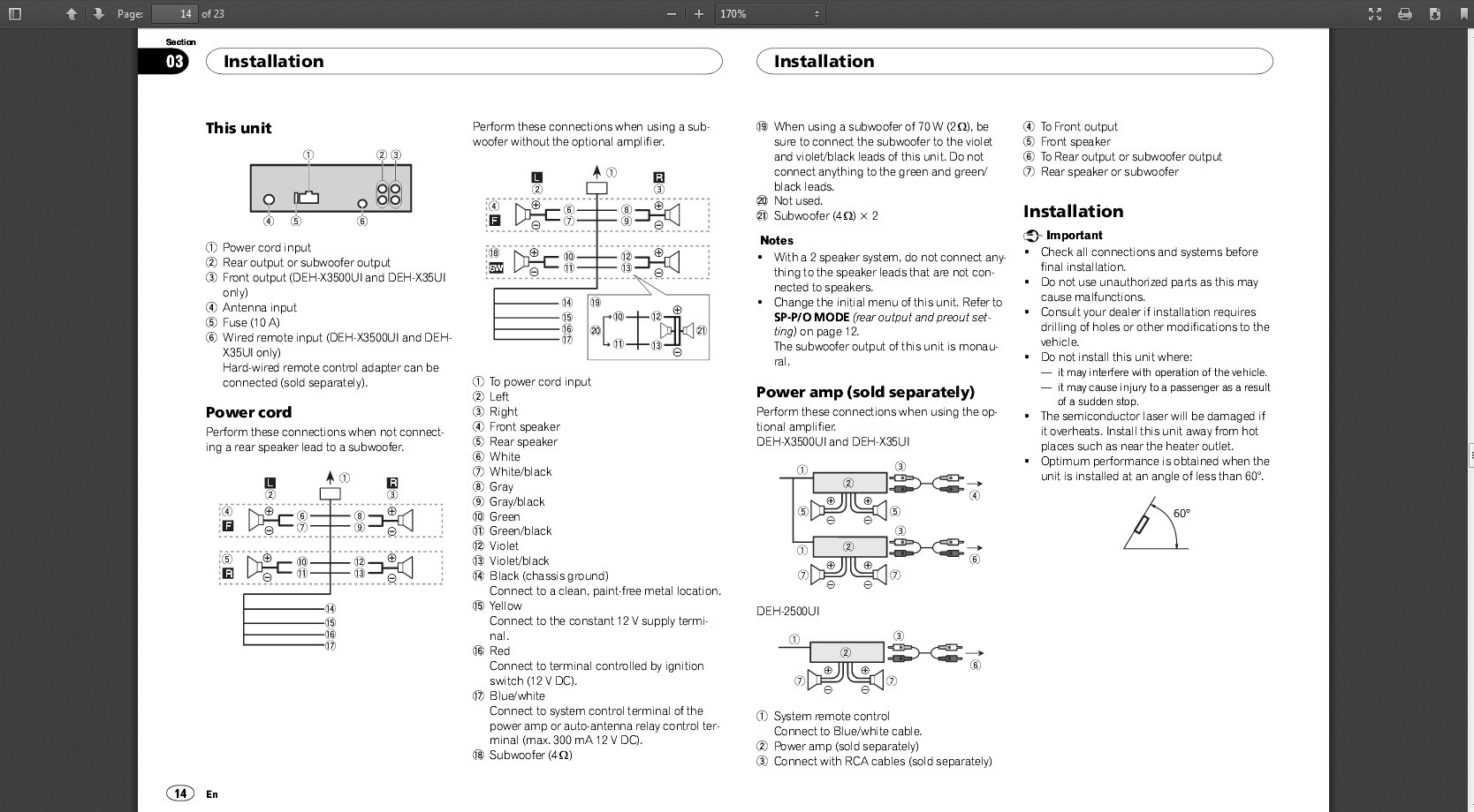 Pioneer Deh X3500Ui Wiring Diagram | Wiring Diagram - Pioneer Deh X3500Ui Wiring Diagram