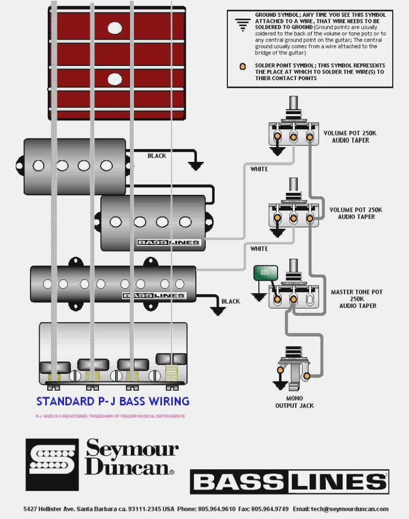 Pj Wiring Diagram - Wiring Diagram Source - Fender P Bass Wiring Diagram