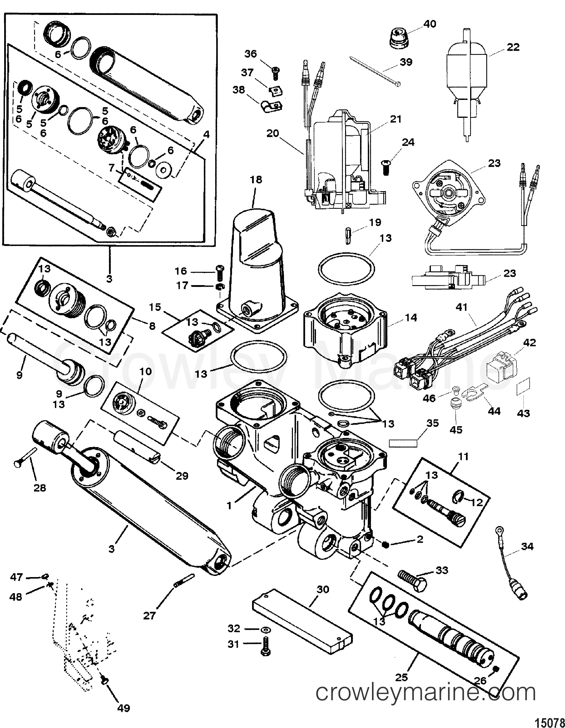 Power Trim And Tilt Kit(826729A4) - Various Years Rigging Parts Trim - Mercury Outboard Power Trim Wiring Diagram