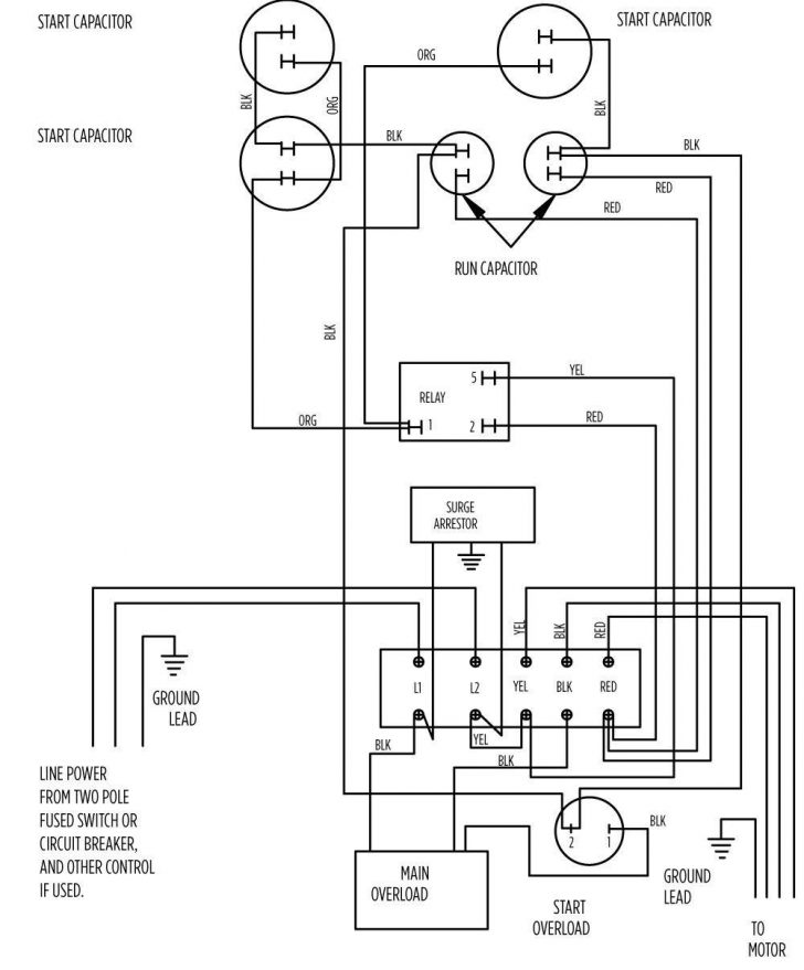 Primary Single Phase Capacitor Wiring Diagram | Wiring Library ...