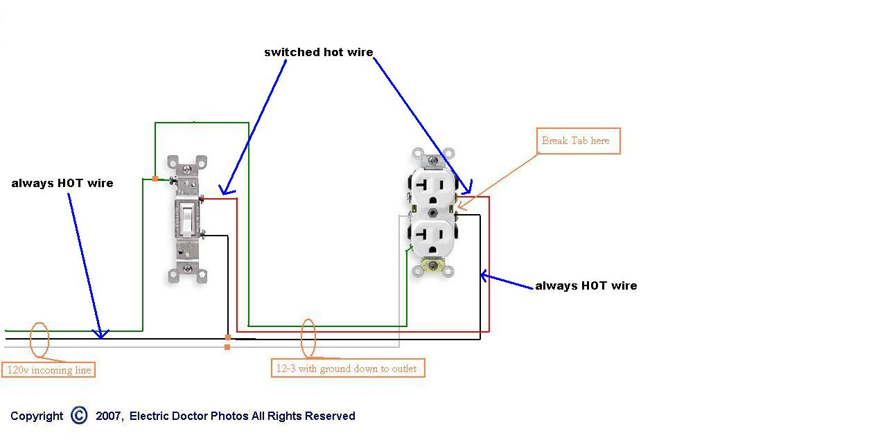 Problem Replacing A Half Hot Receptacle. Please Help - Electrical - Wiring A Switched Outlet Wiring Diagram – Power To Receptacle
