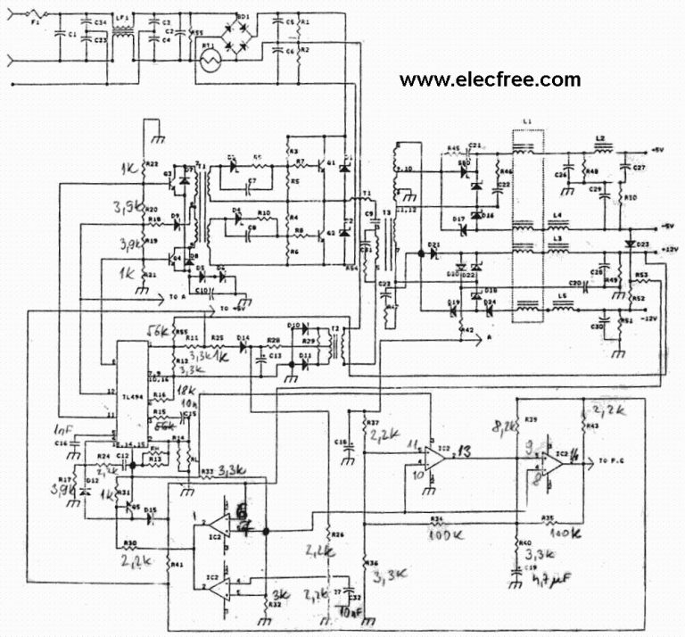 Psu Computer Wiring Diagram Manual EBooks Computer Power Supply