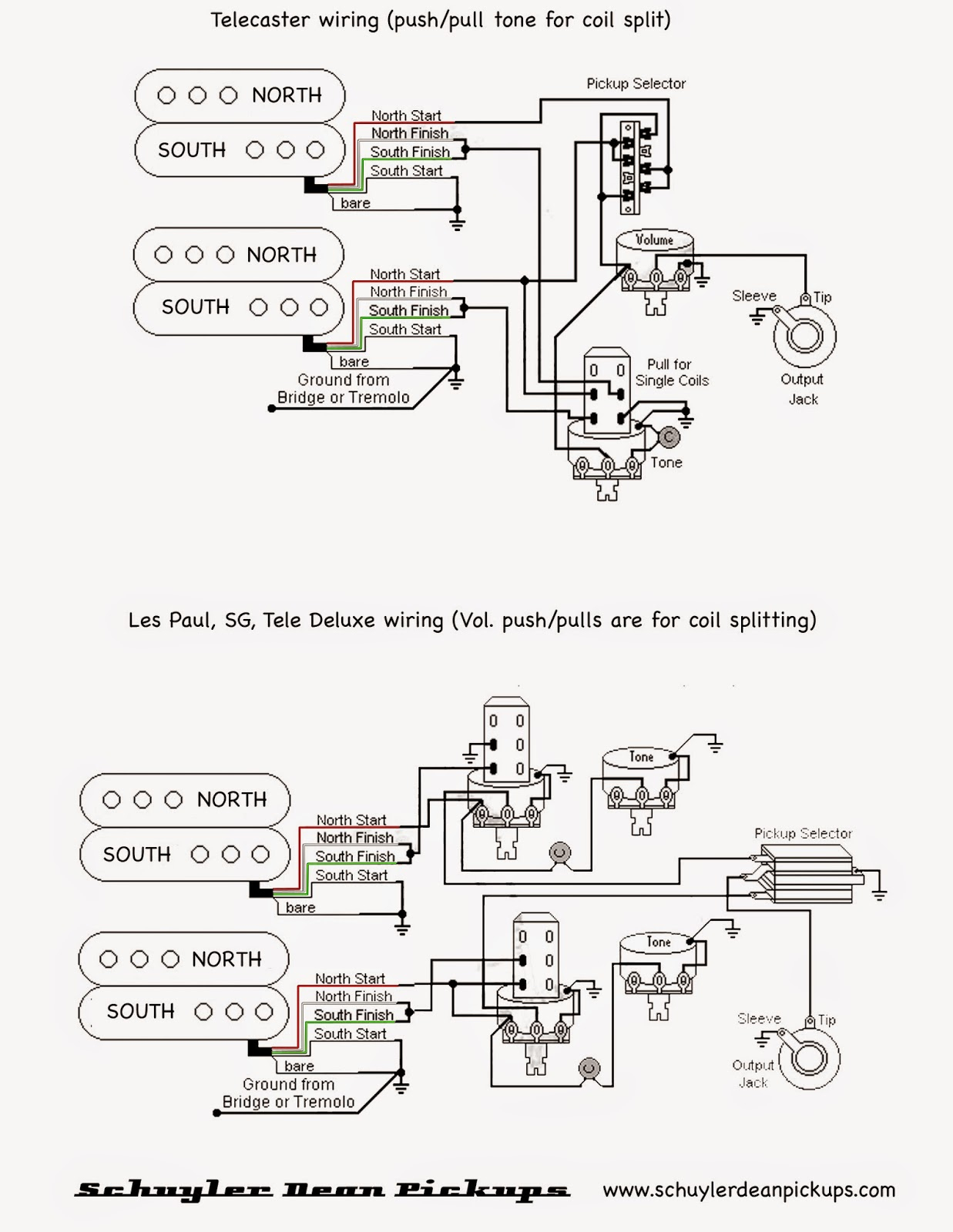 Pull Pot Humbucker Coil Split Wiring Diagram | Wiring Diagram - Hss Wiring Diagram Coil Split