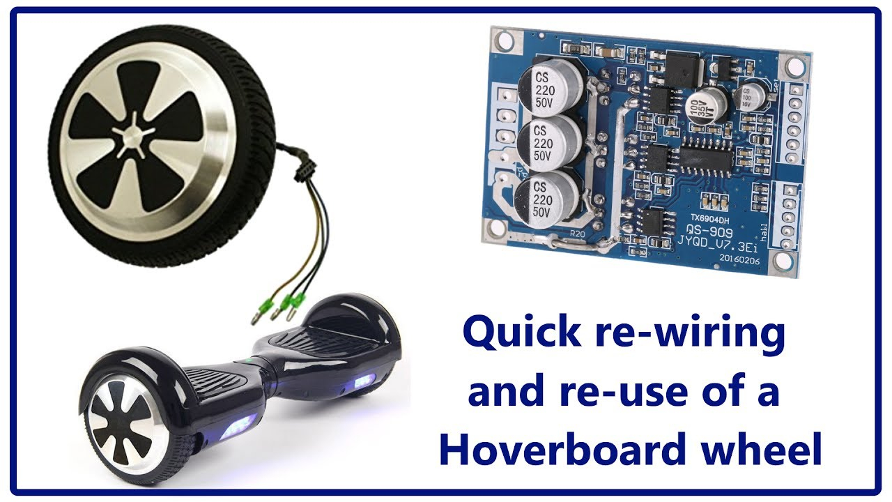 Quick Rewire Of A Hoverboard Wheel - $Ave On Your Next Robot Project - Hoverboard Wiring Diagram