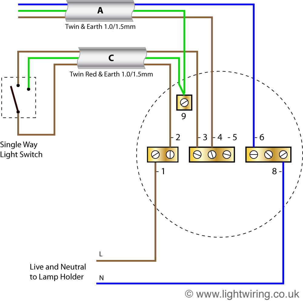 Radial Circuit Light Wiring Diagram | Light Wiring - Wiring Lights Diagram