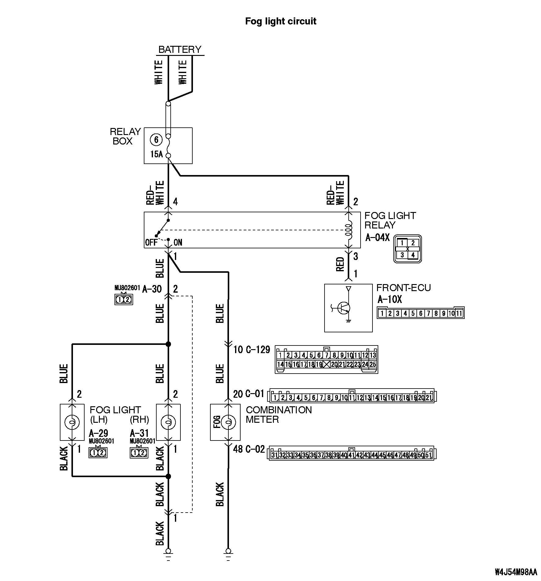 Ralliart Stock Fog Light Wiring Diagram - Evolutionm - Mitsubishi - Foglight Wiring Diagram