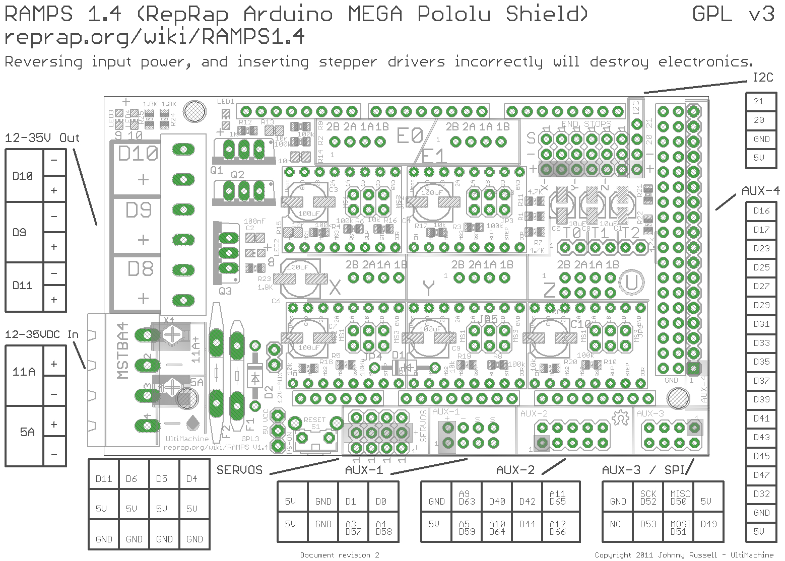 Ramps 1.4 Circuit Diagram