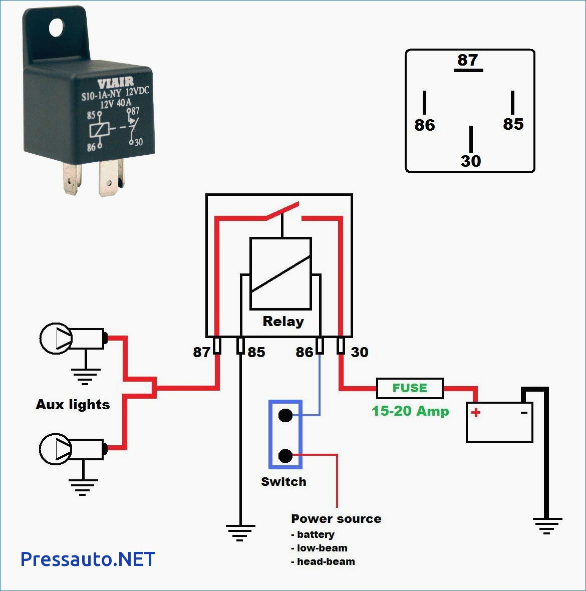 Fog Light Wiring Diagram | Cadician's Blog