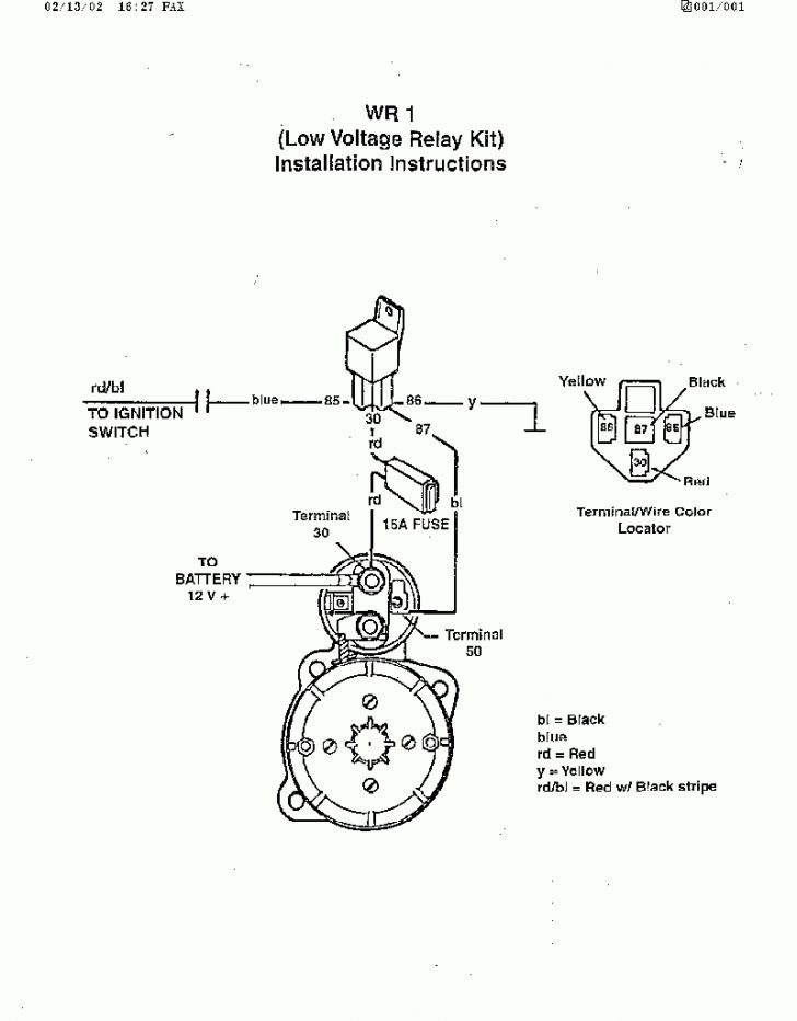 Relay Installation Instructions Starter Solenoid Wiring Diagram Ford
