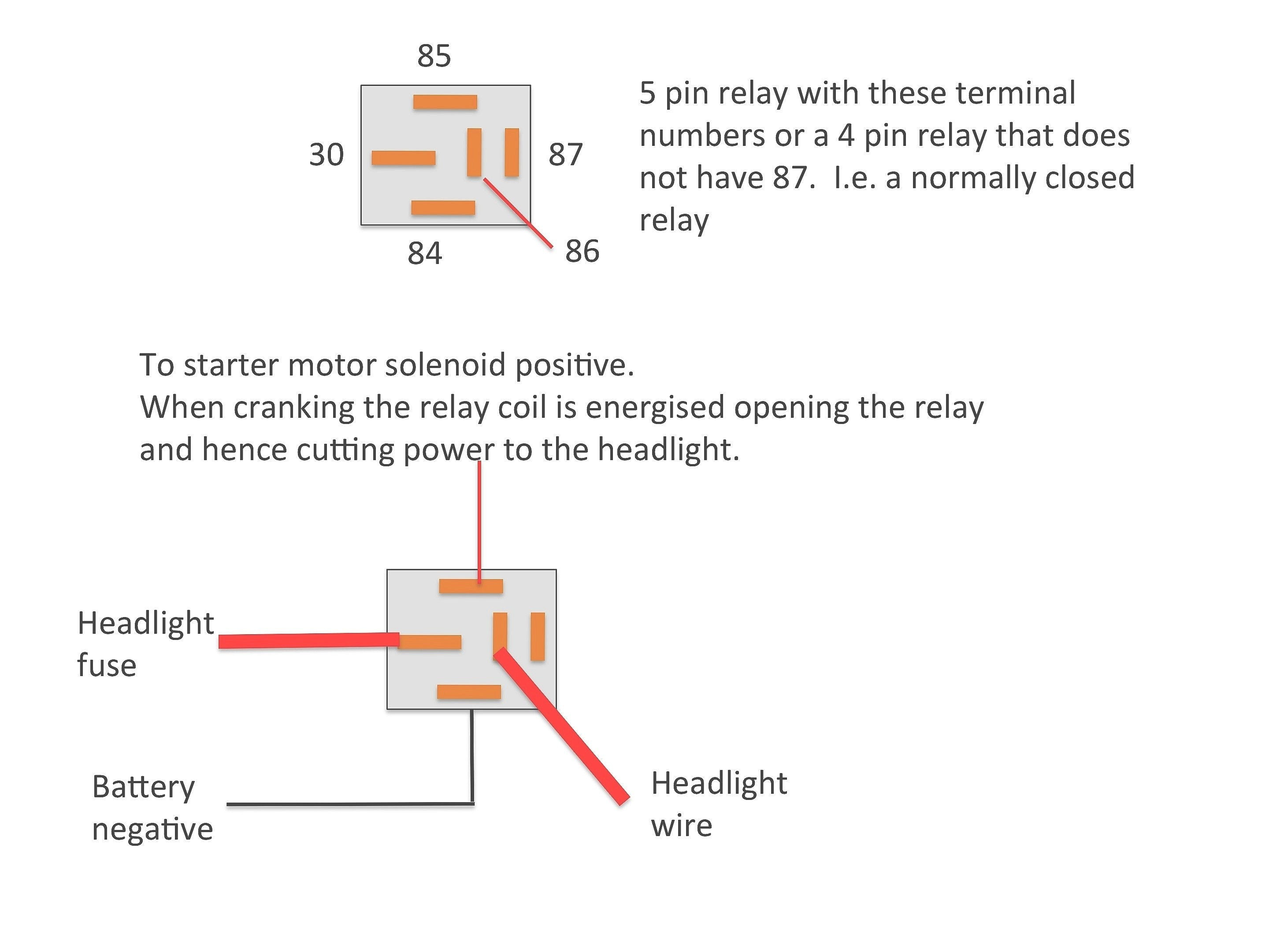 4 Pin Relay Wiring Diagram - Cadician's Blog