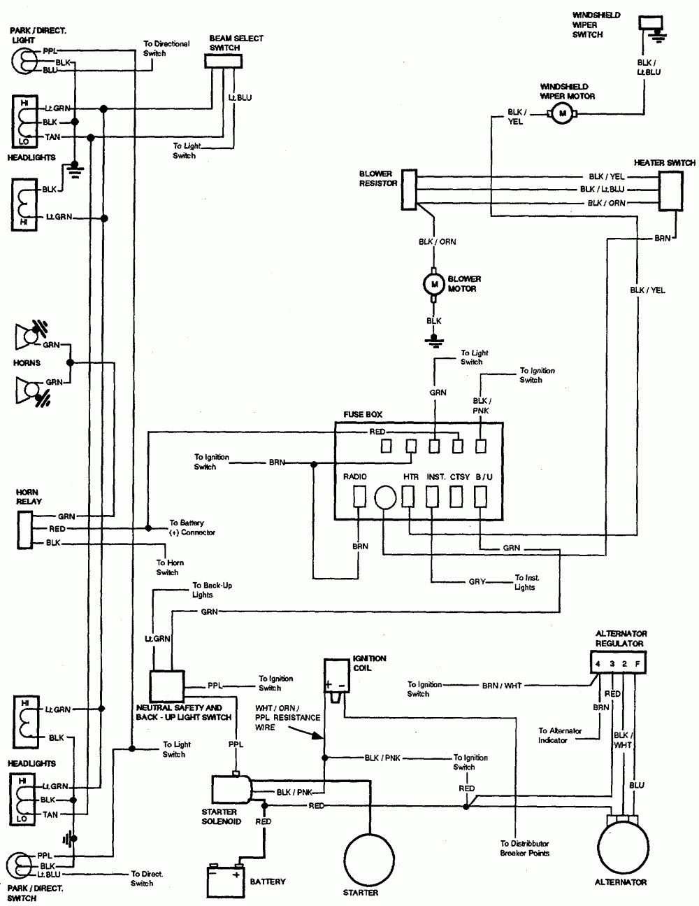 Repair Guides | Wiring Diagrams | Wiring Diagrams | Autozone - 3 Wire Alternator Wiring Diagram