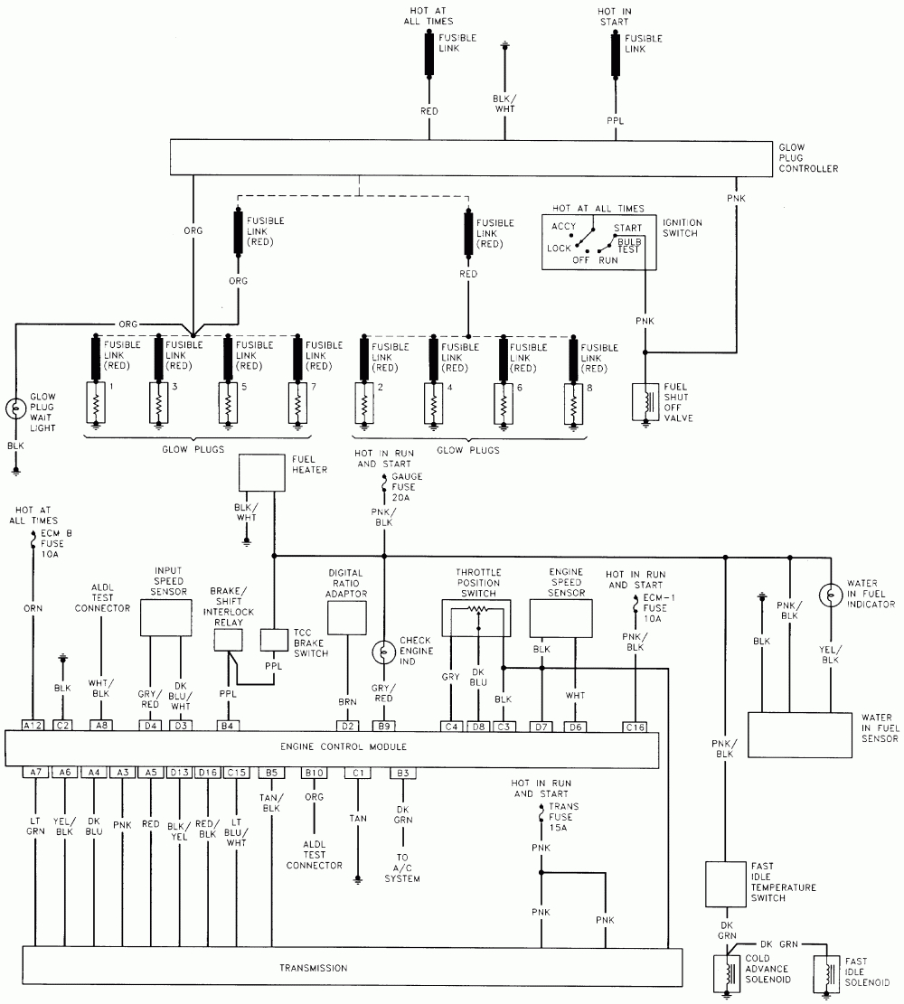 Repair Guides | Wiring Diagrams | Wiring Diagrams | Autozone - 4L80E Transmission Wiring Diagram