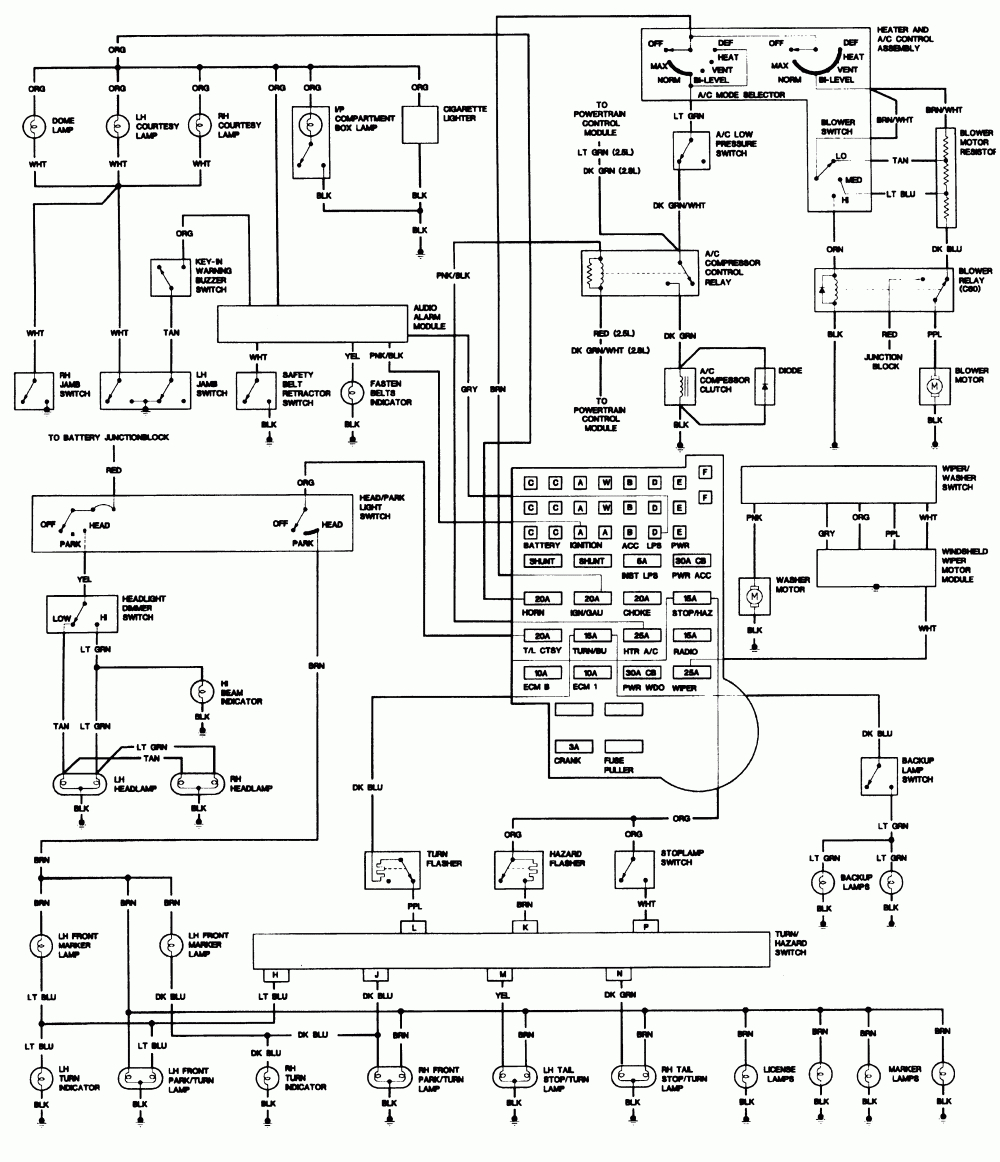 Repair Guides | Wiring Diagrams | Wiring Diagrams | Autozone - Chevrolet S10 Wiring Diagram
