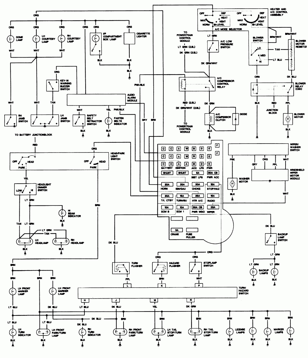 2002 Chevy S10 Headlight Wiring | Wiring Diagram - Chevrolet S10 Wiring ...