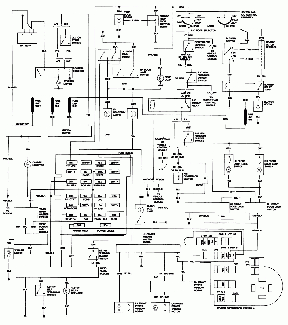 Repair Guides | Wiring Diagrams | Wiring Diagrams | Autozone - Chevrolet S10 Wiring Diagram