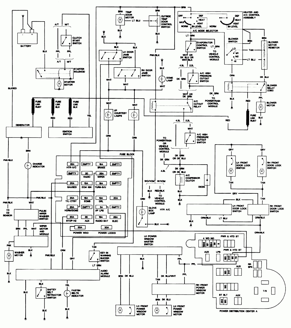 97 Chevy S10 Wiring Diagram : I have a 97 chevy s10 with the 2.2l. I ...