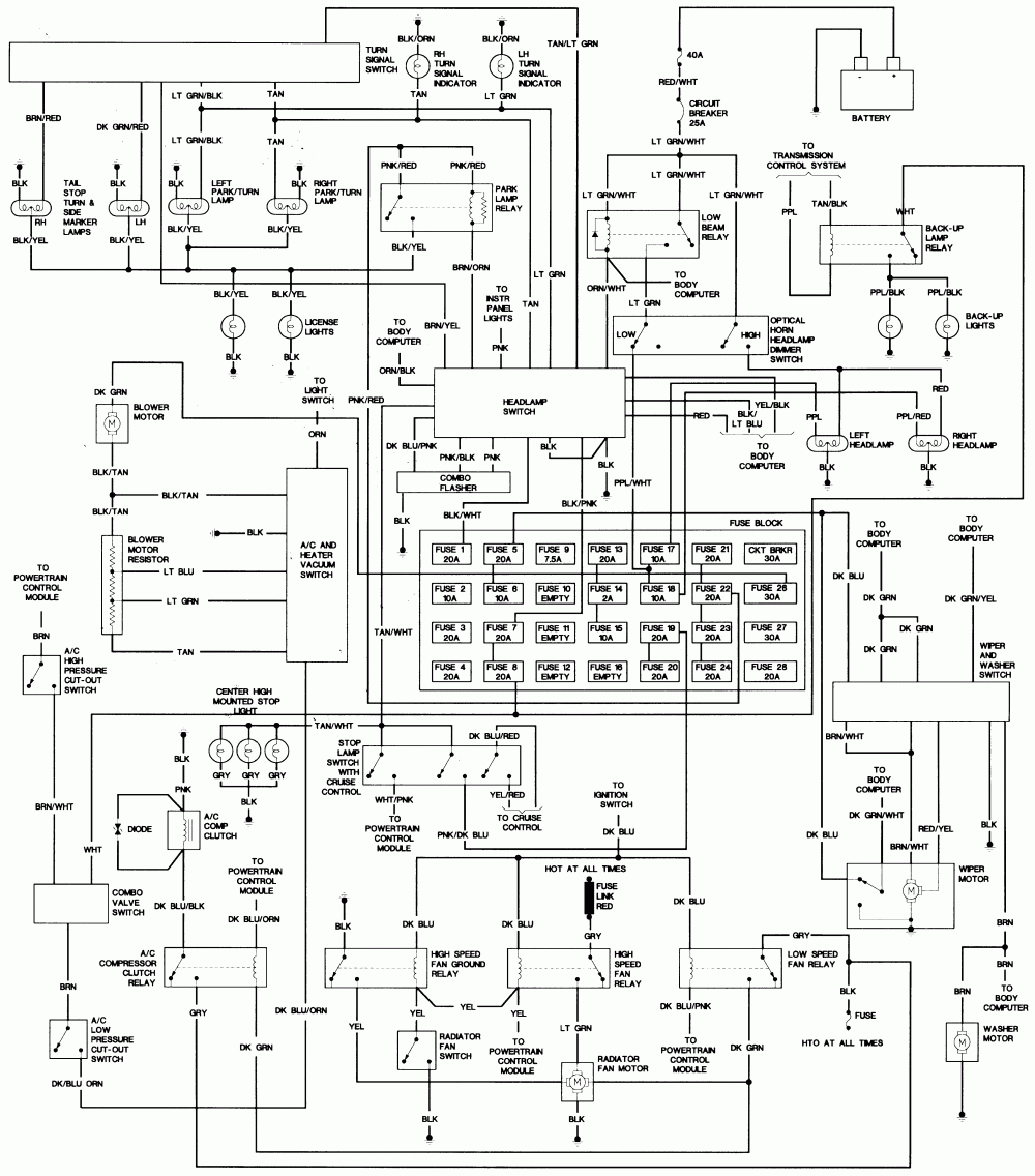 Repair Guides | Wiring Diagrams | Wiring Diagrams | Autozone - Chrysler Wiring Diagram