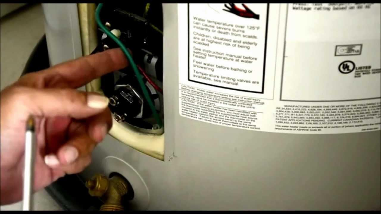 Replace Water Heater Element With Full Tank Of Water - Youtube - Electric Water Heater Thermostat Wiring Diagram