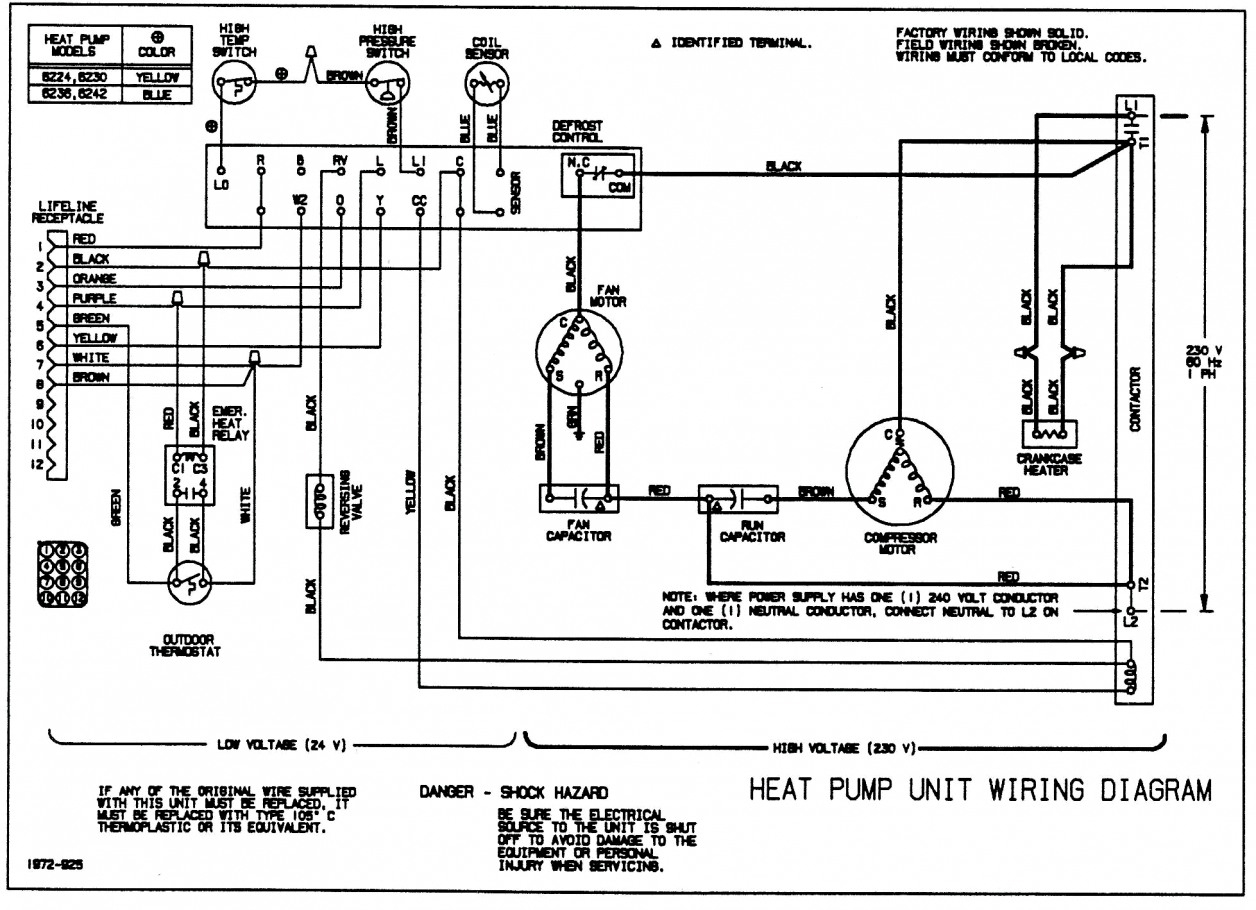 Rheem Heat Pump Low Voltage Wiring Diagram - Wiring Diagram Description - Rheem Heat Pump Wiring Diagram