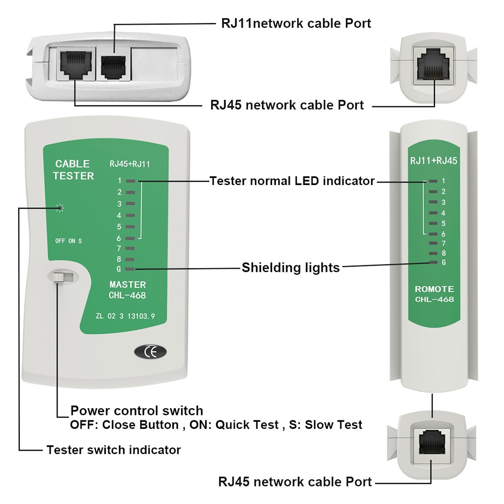 Rj45 Tool Kit Network Ethernet Cable Tester Rj45 Crimper Cable - Rj11 To Rj45 Wiring Diagram