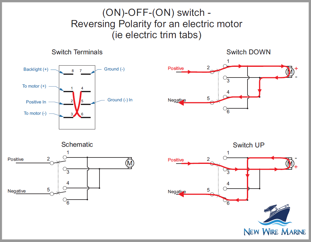 Rocker Switch Wiring Diagrams | New Wire Marine - Carling Rocker Switch Wiring Diagram