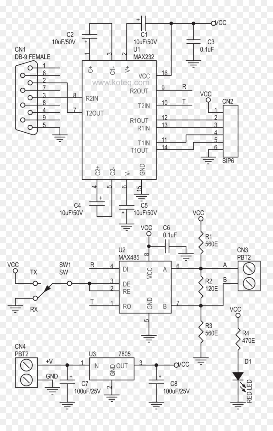 Rs-485 Wiring Diagram Electrical Wires &amp;amp; Cable Rs-232 - Conversion - Rs 485 Wiring Diagram