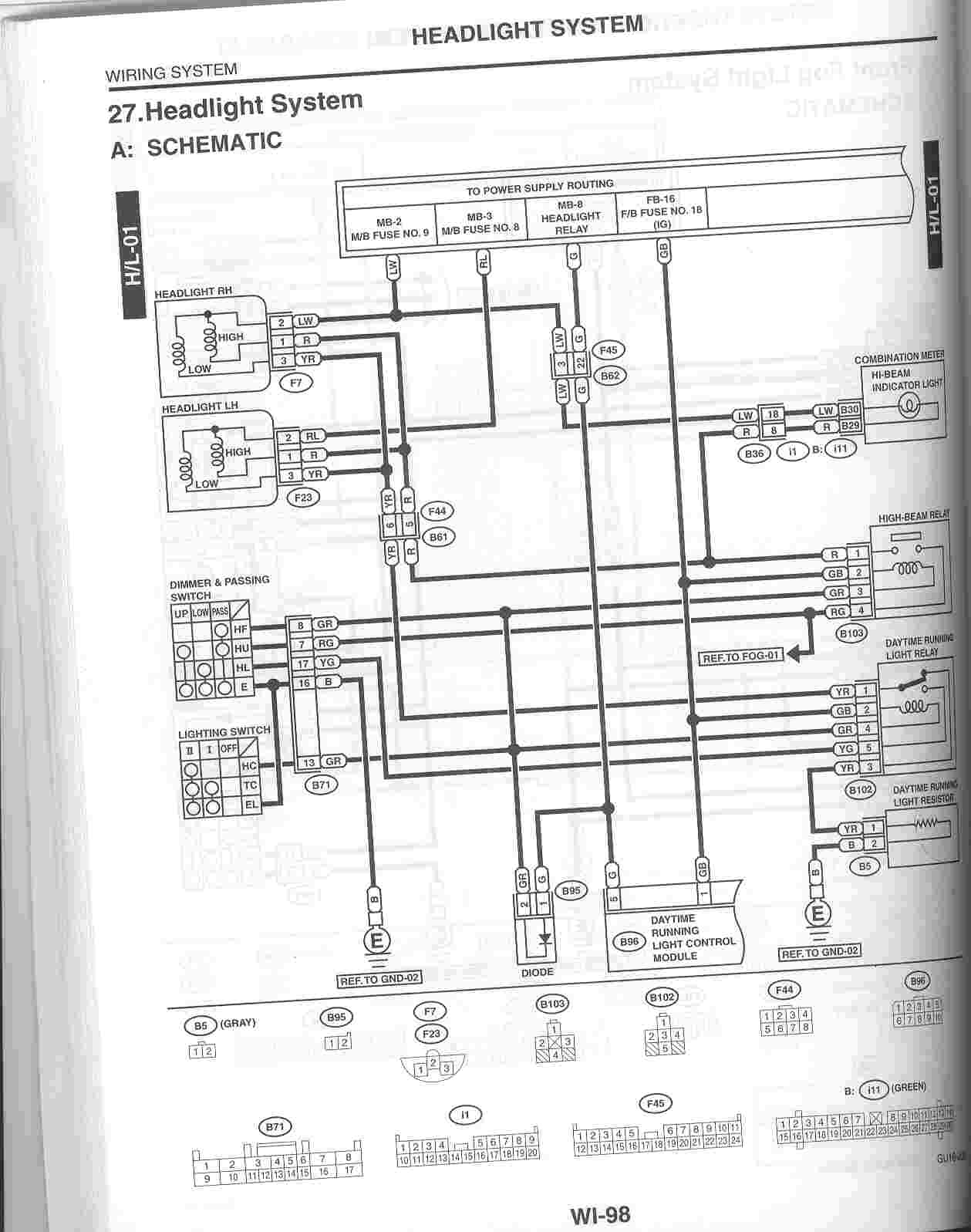 Scan Of Headlight Wiring Diagram From &amp;#039;02 Service Manual - Nasioc - Headlight Relay Wiring Diagram