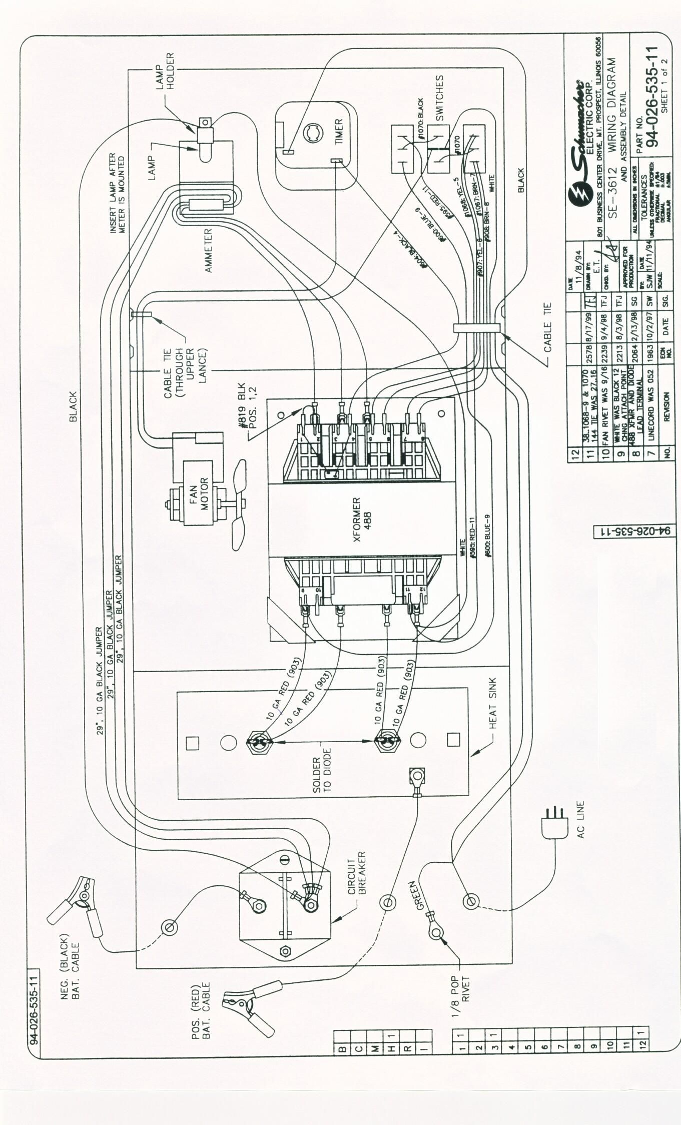 Schumacher Battery Charger Wiring Diagram | Charger | Charger - Schumacher Battery Charger Se-5212A Wiring Diagram