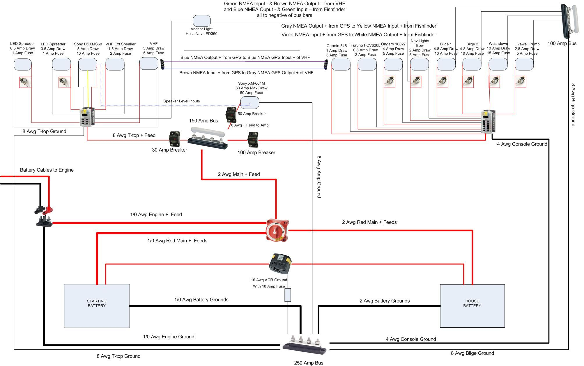 sailboat light wiring