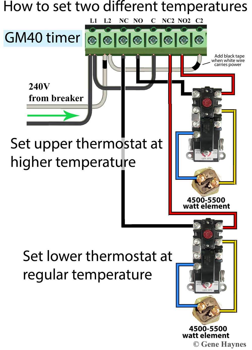 Wiring Diagram Hot Water Heater Thermostat - Wiring Diagram and Schematic