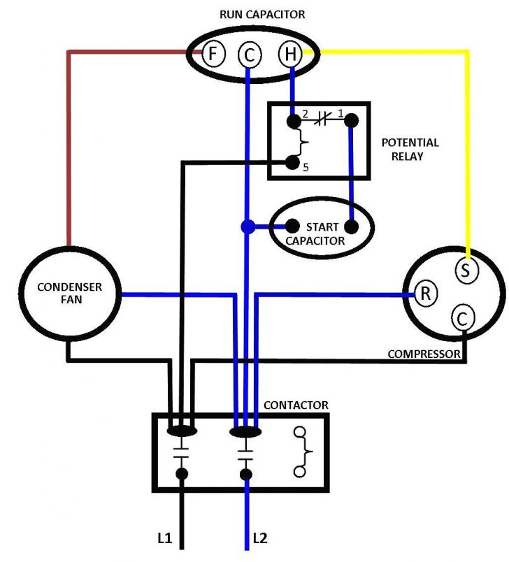 Single Phase Compressor Wiring Schematics | Wiring Diagram - Compressor