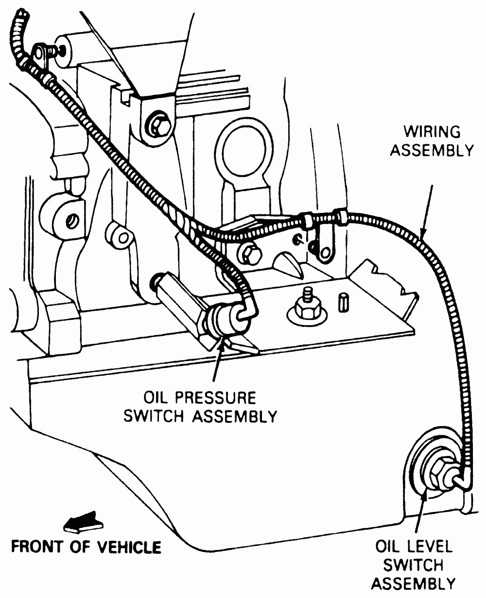 Solved: 1988 Ranger, 2.3 , Oil Light Stays On. Where - Fixya - Oil Pressure Switch Wiring Diagram
