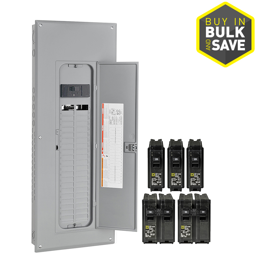 Square D Homeline 80-Circuit 40-Space 200-Amp Main Breaker Plug-On - 200 Amp Meter Base Wiring Diagram