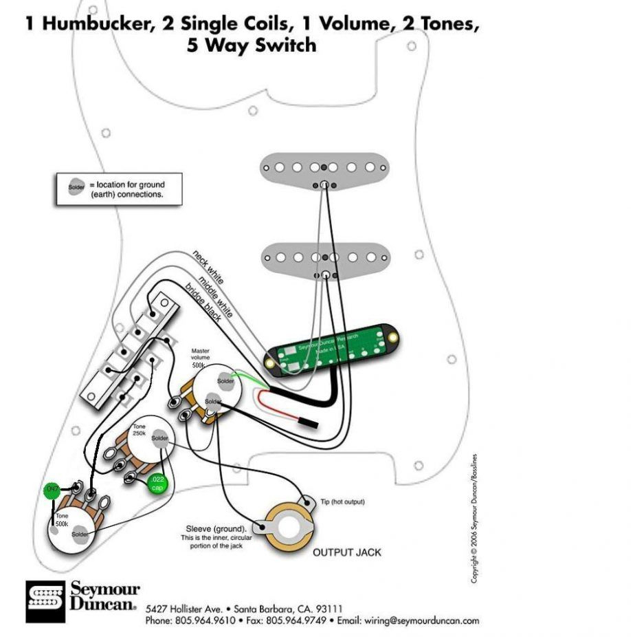 Squier Stratocaster Wiring Diagram One Volume One Tone For Hss - Hss Strat Wiring Diagram 1 Volume 2 Tone