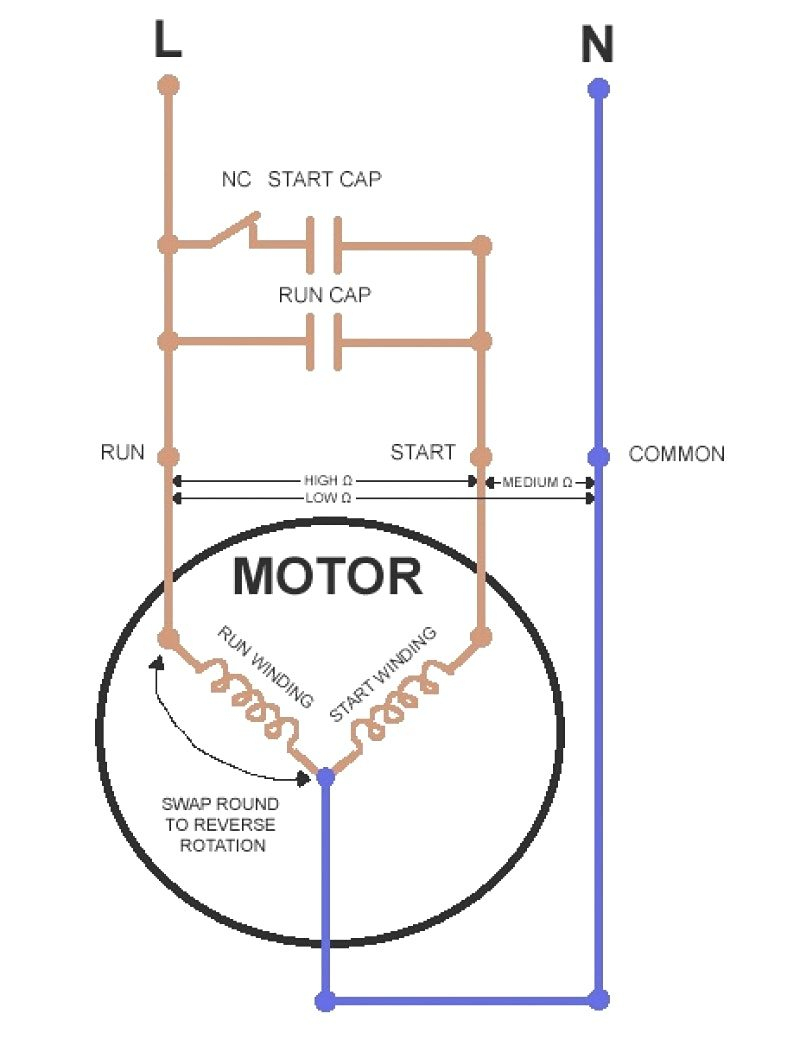 Ac Dual Run Capacitor Wiring Diagram | Wiring Library - Ac Dual