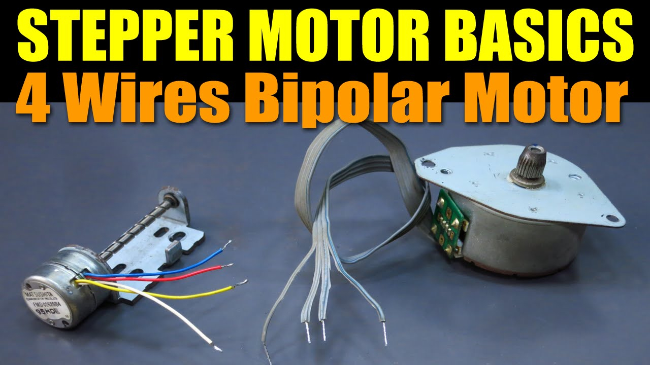 Stepper Motor Basics - 4 Wires Bipolar Motor - Youtube - 4 Wire Motor Wiring Diagram