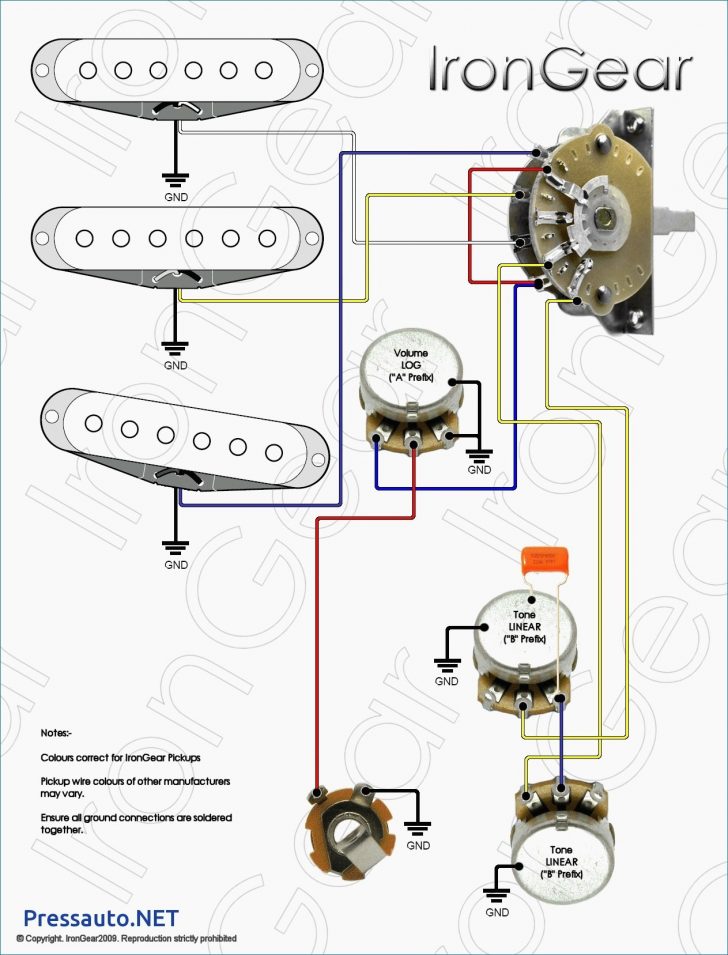 Strat 5 Way Switch Schematic