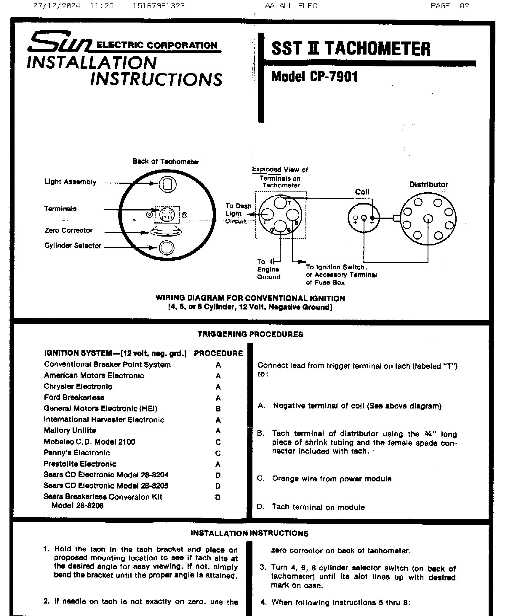 Sunpro Tach Wiring Diagram New Tachometer Blurts Within - Sunpro Tach Wiring Diagram