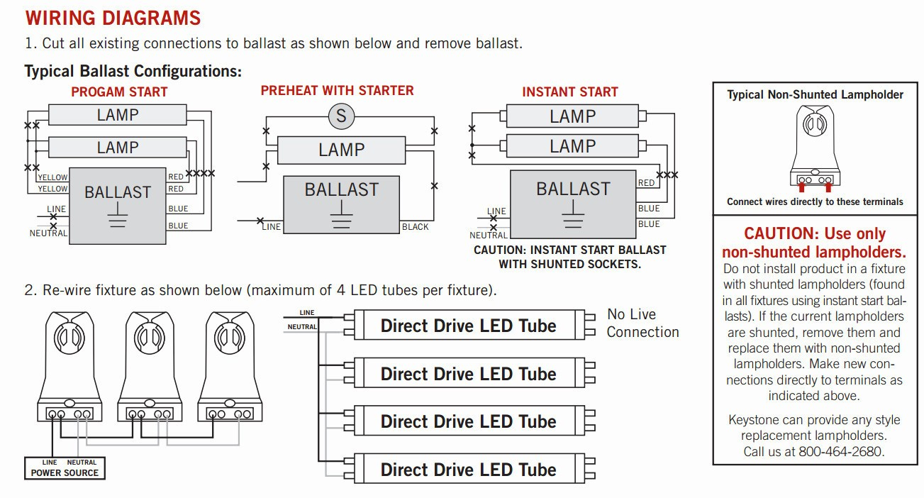T12 Ballast Wiring Diagram 1 Lamp And 2 Lamp T12Ho Magnetic - T12 Ballast Wiring Diagram