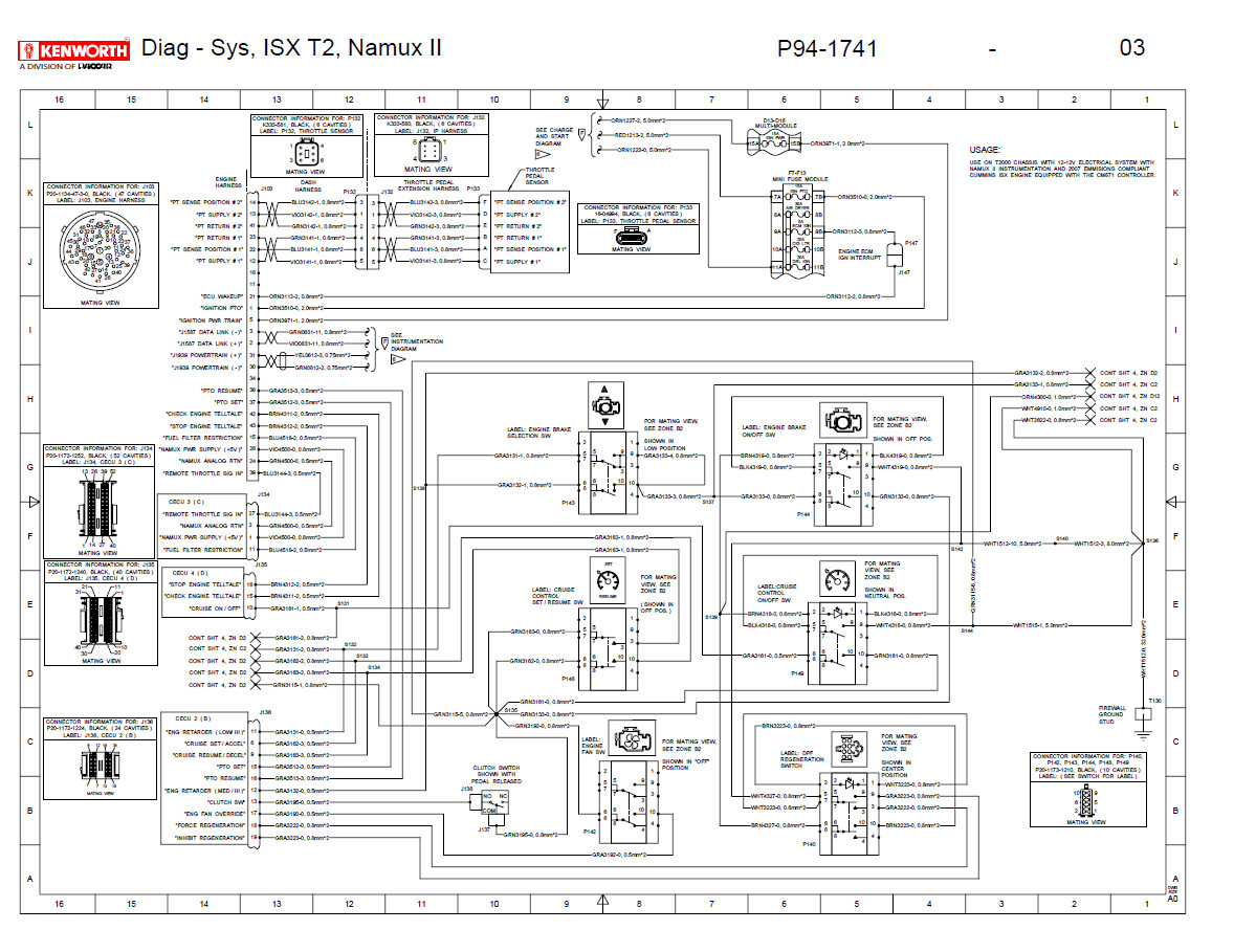 T660 Wiring Diagram | Wiring Diagram - Kenworth Wiring Diagram Pdf