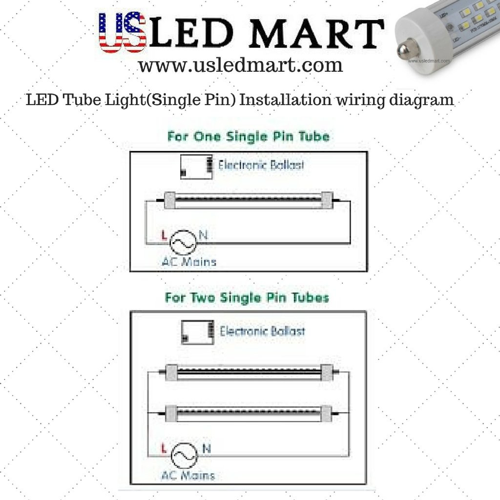 T8 Led Tube Wiring Diagram Convert Fluorescent To Luxury Within - T8 Led Tube Wiring Diagram