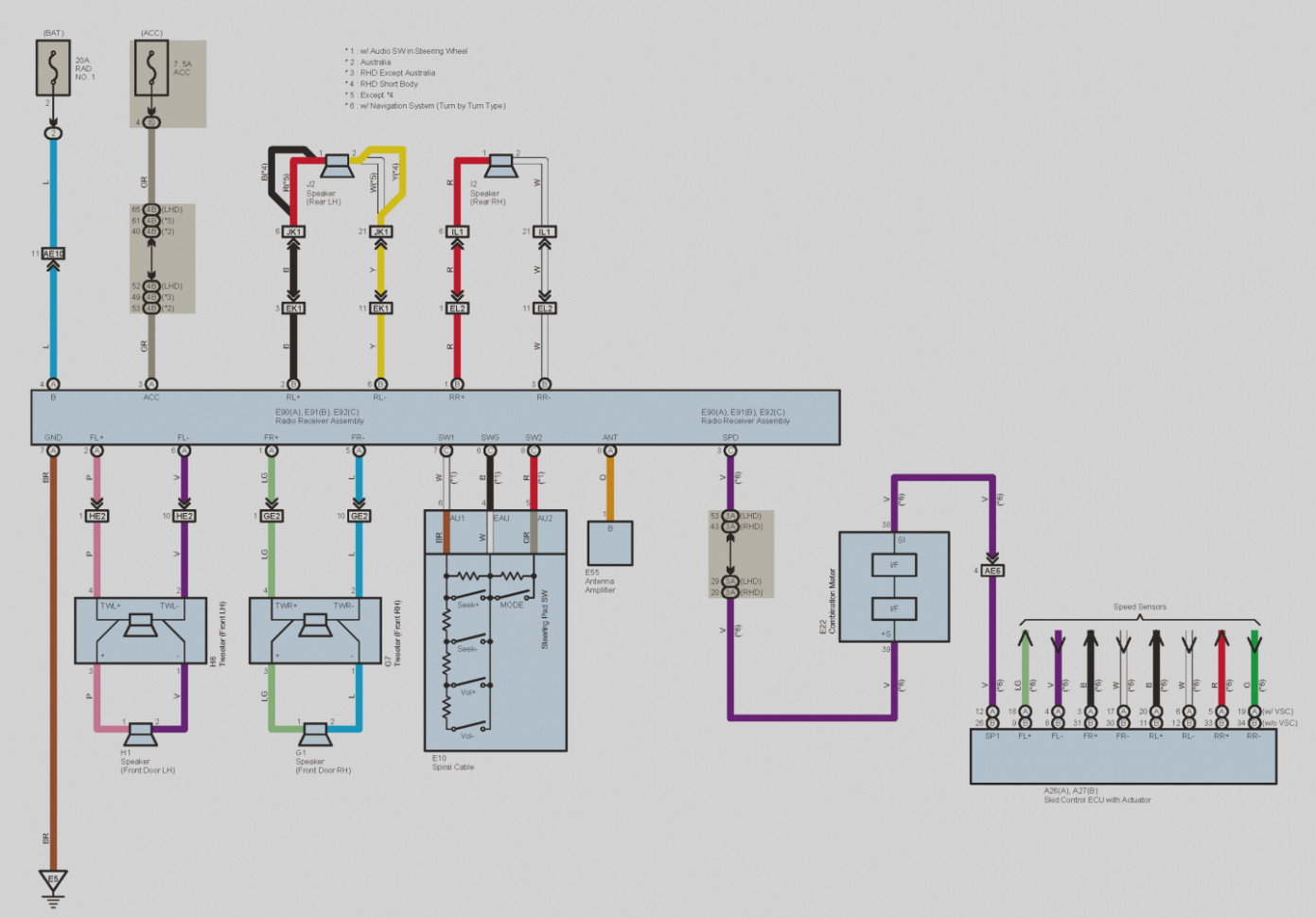 Toyota Tacoma Stereo Wiring Diagram