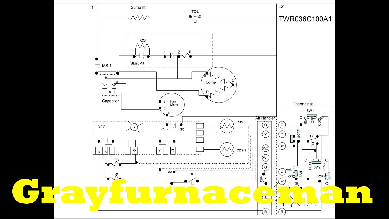 The Heat Pump Wiring Diagram, Overview - Youtube - Trane Heat Pump Wiring Diagram